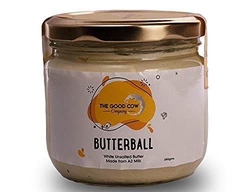 THE GOOD COW CO PURE A2+ ORGANIC UNSALTED WHITE BUTTER BALL Image