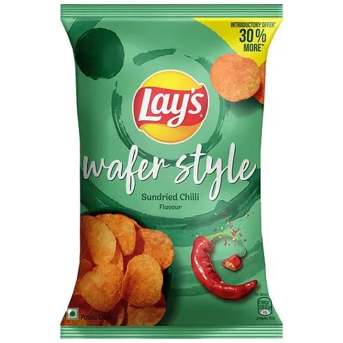 Lay's Wafer Style Potato Chips - Sundried Chilli Image