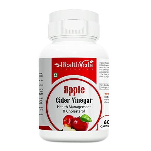 Health Veda Organics Apple Cider Vinegar Supplements Image