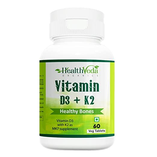 Health Veda Organics Vitamin D3+K2 Image
