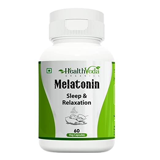 Health Veda Organics Melatonin Capsules Image