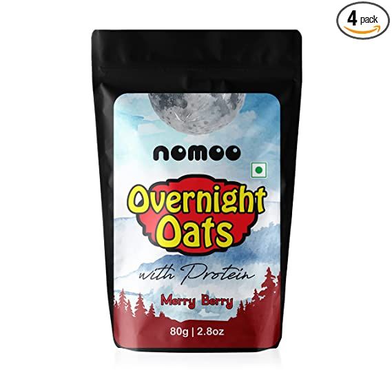 NOMOO Overnight Oats with Protein Merry Berry Image