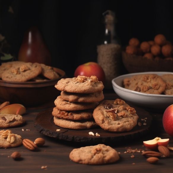 Apple Cinnamon Hazelnut Cookies