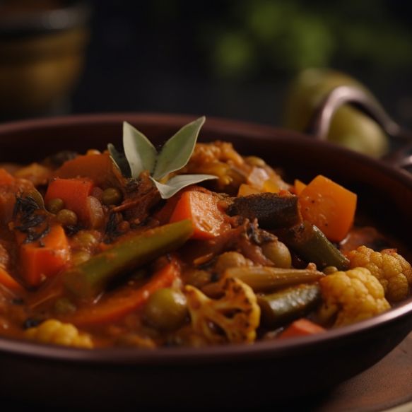 Chettinad Style Spicy Mixed Vegetables