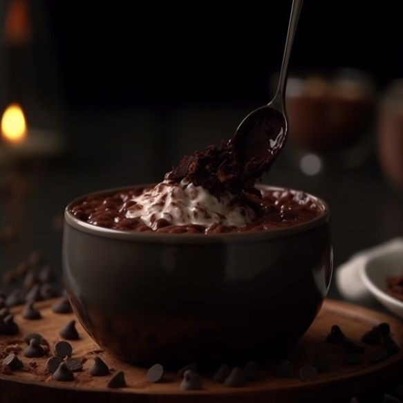 Chocolate Infused Rice Pudding