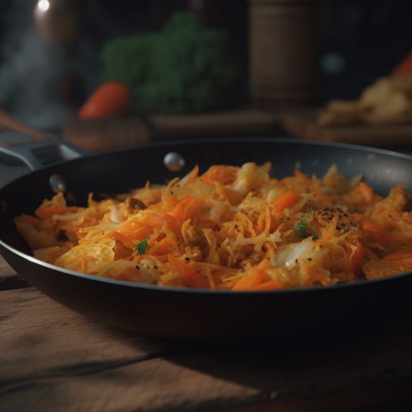 Coconut Cabbage Carrot Stir-Fry