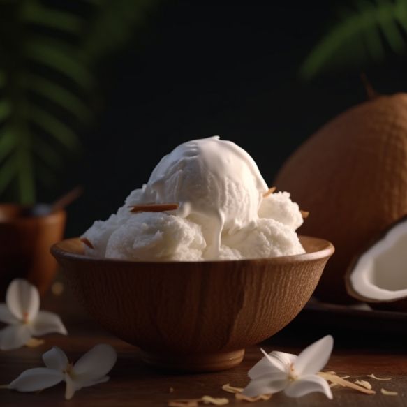 Creamy Coconut Delight Ice Cream