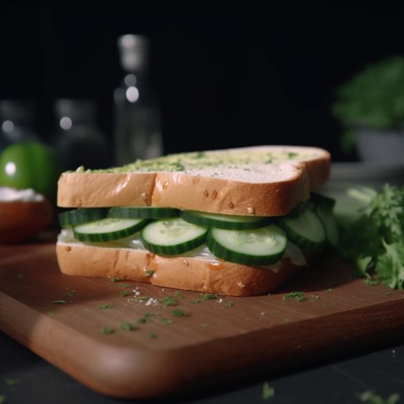Creamy Cucumber Sandwich