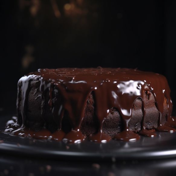 Eggless Rich Dark Chocolate Cake