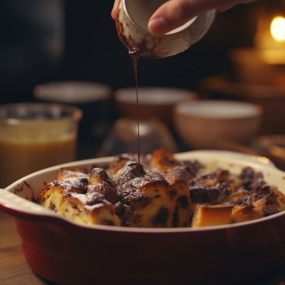 Festive Chocolate Bread and Butter Pudding