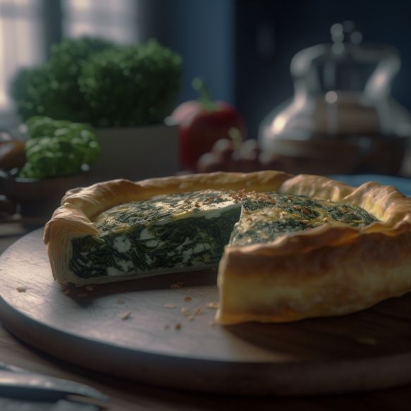 Greek Spinach And Cottage Cheese Pie
