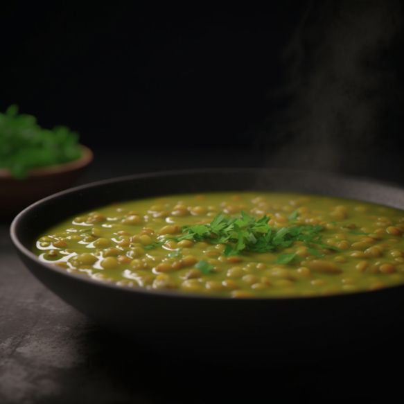 Green Lentil And Pea Dal