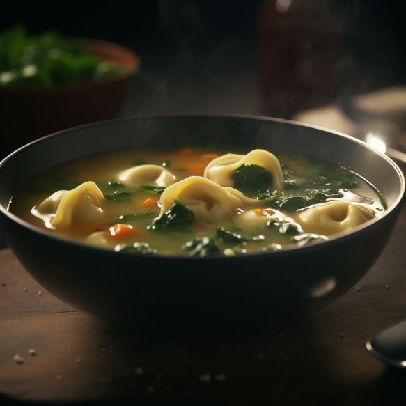 Herbed Spinach And Cheese Tortellini Soup