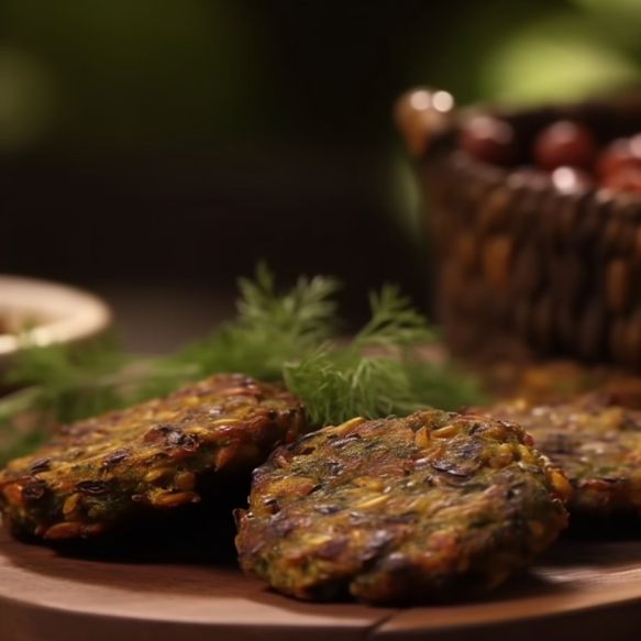 Horse Gram And Dill Leaf Fritters