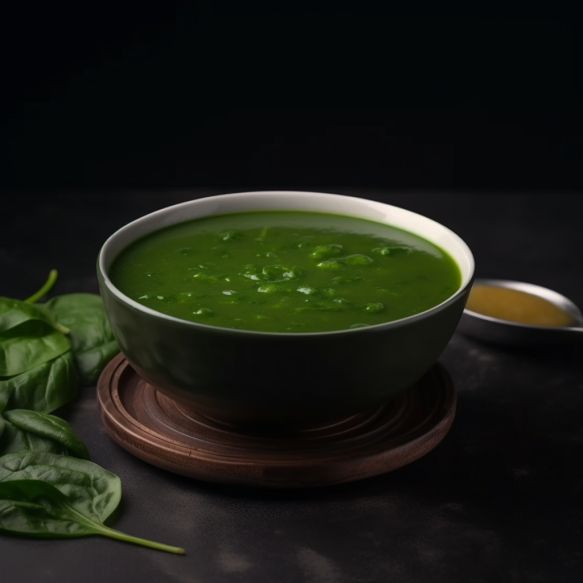 Indo-Chinese Green Spinach Soup