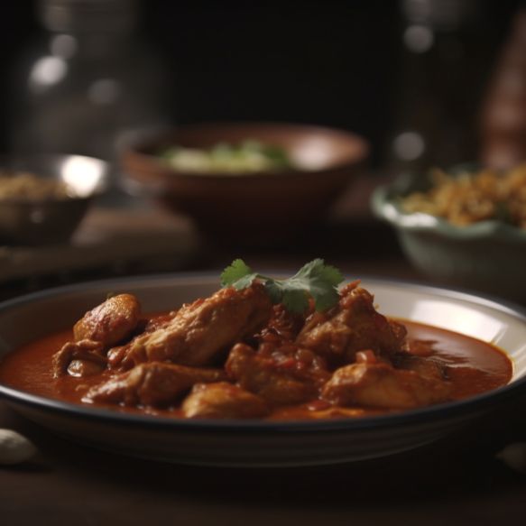 Kashmiri Chicken And Lotus Stem Curry