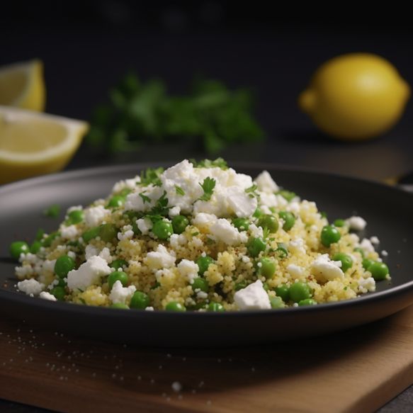 Lemon Quinoa with Peas and Goat Cheese