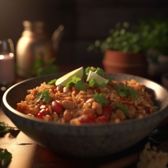 Mexican Rice And Bean Bowl