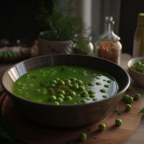 Minted Green Peas Soup