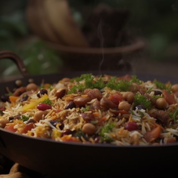 Mixed Beans And Vegetable Pulao