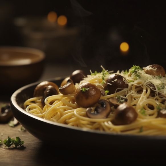 Mixed Mushroom Spaghetti Aglio Olio
