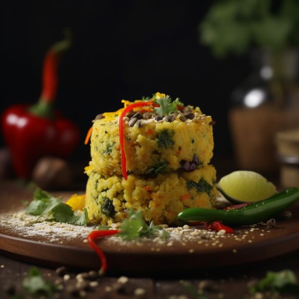 Mixed Vegetable Oats Dhokla