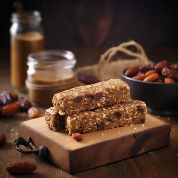 Nutty Dates Oatmeal Energy Bars