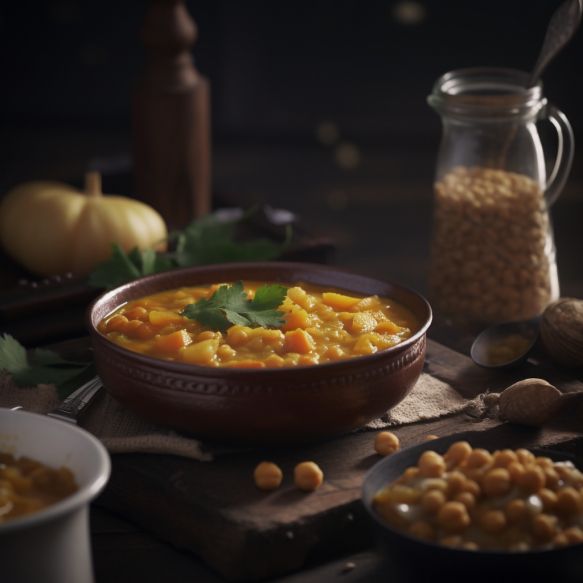 Odia Style Chana Dal With Potato & Pumpkin Curry
