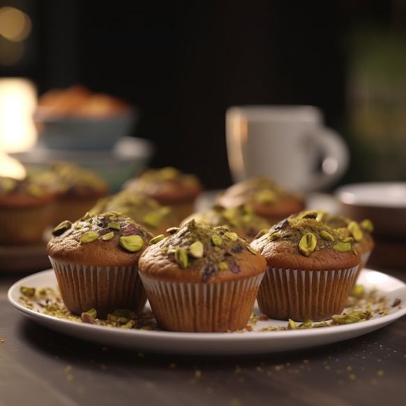 Pistachio and Date Muffins