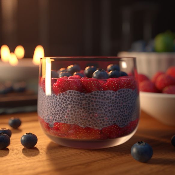 Raspberry & Blueberry Chia Pudding
