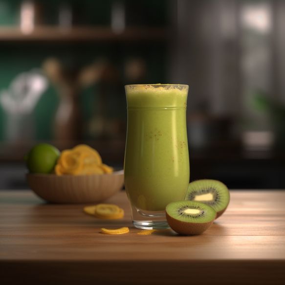 Refreshing Kiwi Lime Smoothie
