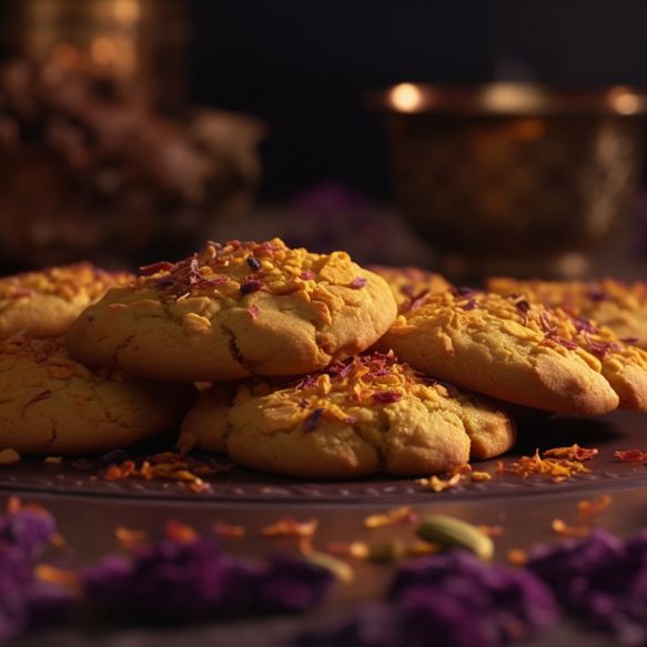 Saffron Cardamom Cookies