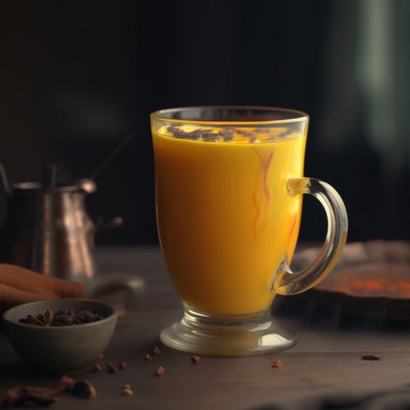 Saffron-infused Milk Tea
