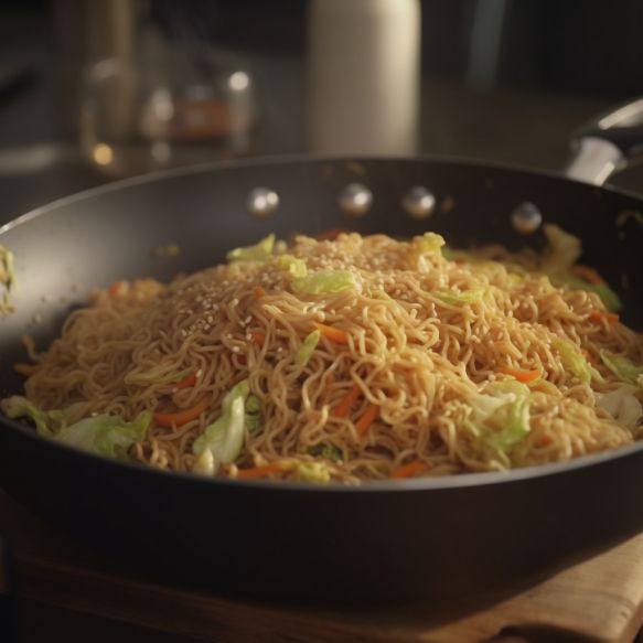 Sesame Cabbage Stir-Fry With Noodles