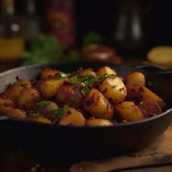 Sesame Tamarind Potato Sabzi