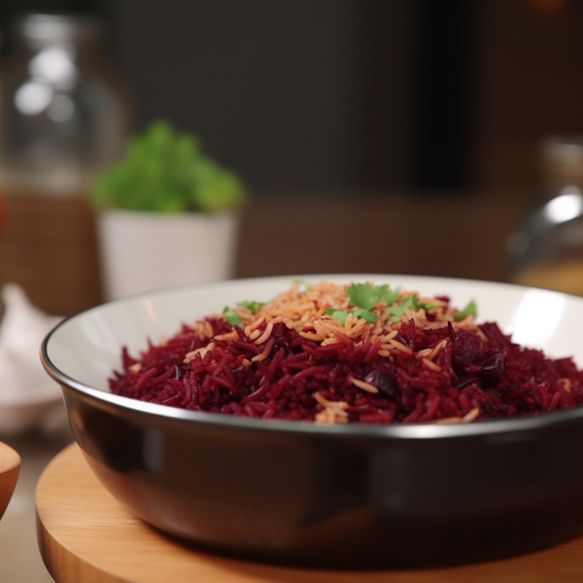 Spiced Beetroot Pulao