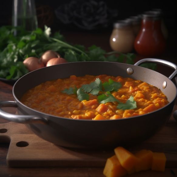 Spiced Butternut Squash & Red Lentil Curry
