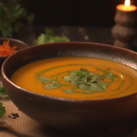 Spiced Carrot Coriander Soup