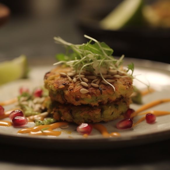 Spiced Cauliflower and Mixed Sprouts Tikki