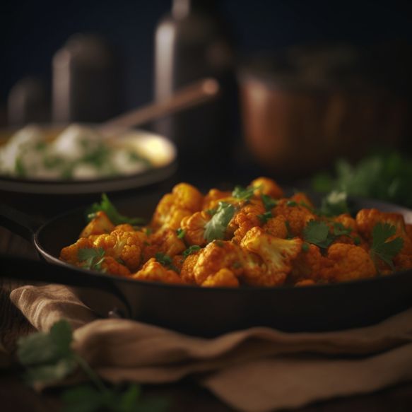 Spiced Cauliflower and Paneer Curry