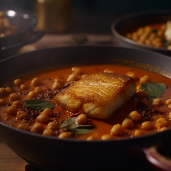 Spiced Fish and Chickpea Curry