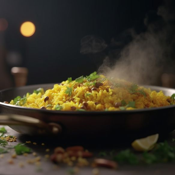 Spiced Flattened Rice (Poha)