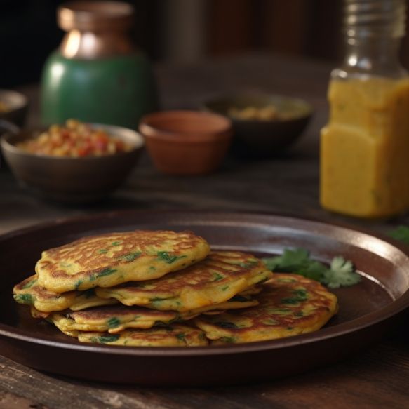 Spiced Moong Dal Pancakes