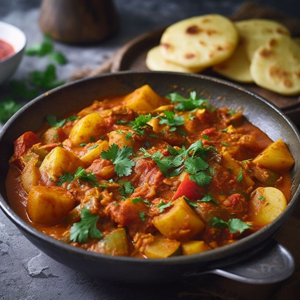 Spiced Potato and Tomato Curry