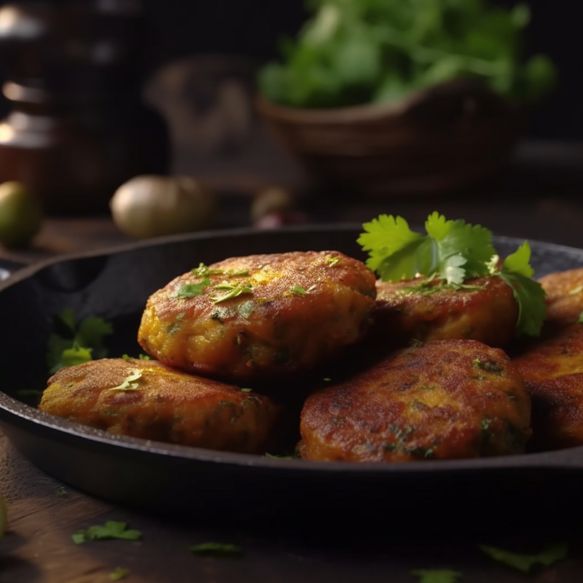 Spiced Potato Patties For Fasting