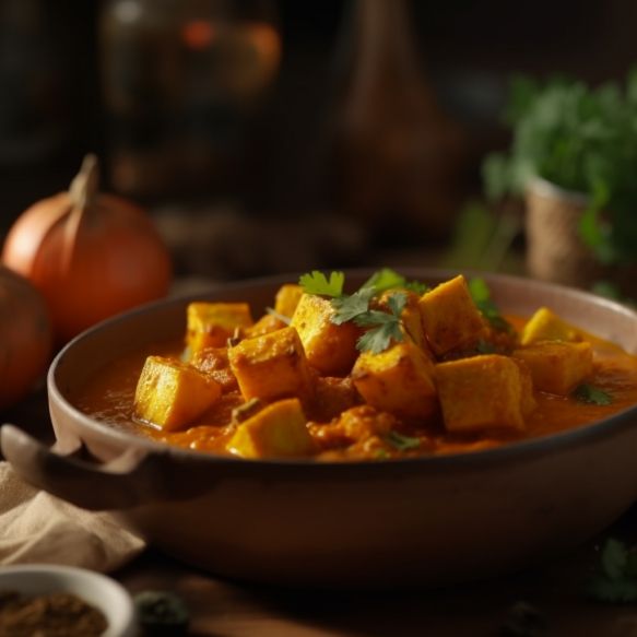 Spiced Pumpkin Tofu Curry