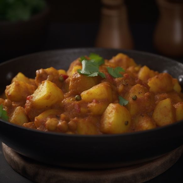 Spiced Soya and Potato Curry