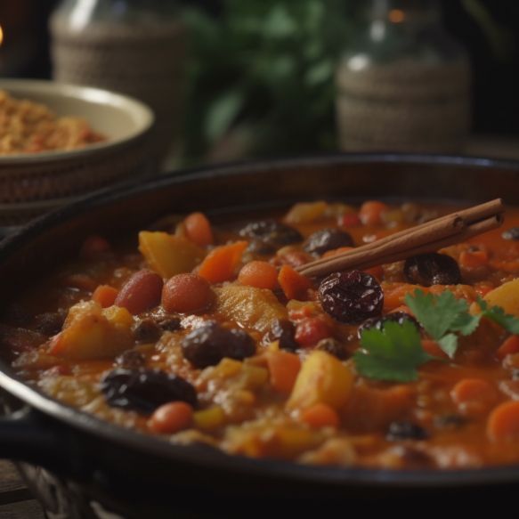 Spiced Vegetable Stew With Raisins And Dates