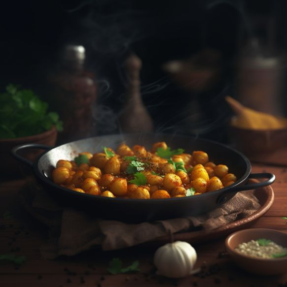 Spicy Chana Aur Aloo Ki Sookhi Sabzi