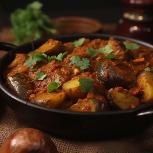 Spicy Eggplant And Potato Curry